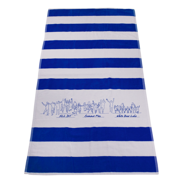 imprinted beach towels,  striped beach towels, 