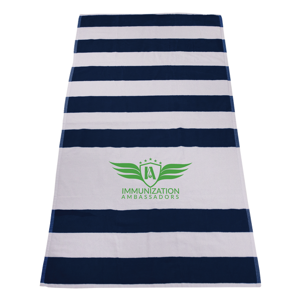 imprinted beach towels,  striped beach towels, 