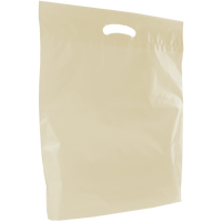 Ivory Large Eco-Friendly Die Cut Plastic Bag Thumb