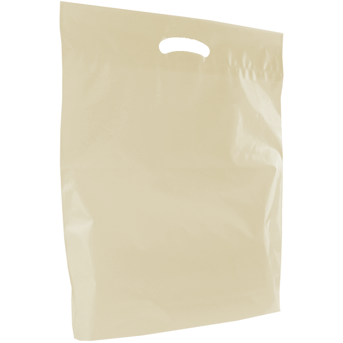 8 x 7, 3 Mil Clear Die Cut Handle Biodegradable Zipper Bags