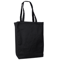 Black Cotton Canvas Tote Thumb