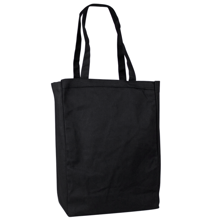 Black Cotton Canvas Tote