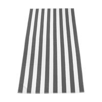 Grey Latitude Striped Beach Towel Thumb