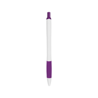 Purple with Blue Ink Soft Grip Pen Thumb