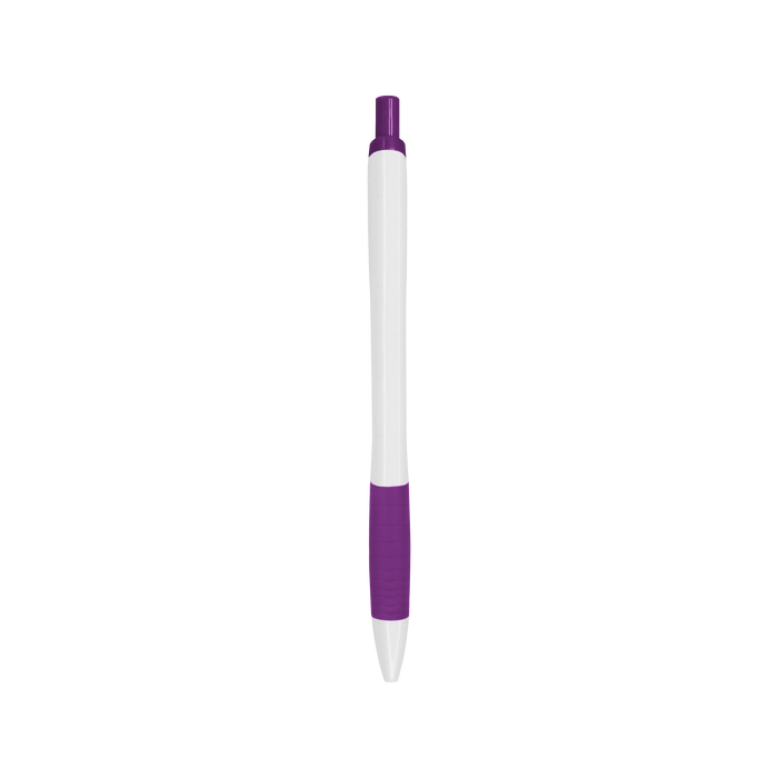 Purple with Blue Ink Soft Grip Pen
