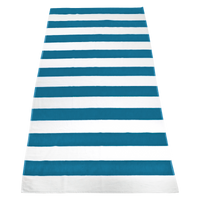 Turquoise Santa Maria Striped Beach Towel Thumb