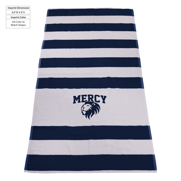 striped beach towels,  best selling towels,  silkscreen imprint, 