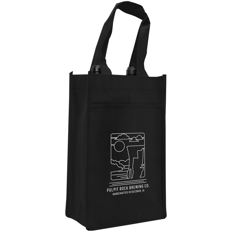 Pulpit Rock Brewing Company / 2 Bottle Wine Tote / Wine Totes