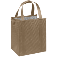 Light Khaki Large Insulated Tote Thumb