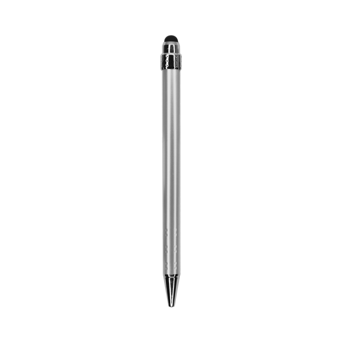 Metallic Silver with Blue Ink Chrome Stylus Pen