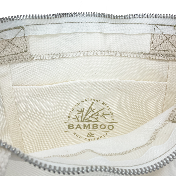  Zip Top Bamboo Tote Bag