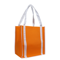 Orange/White Two-Tone Little Storm Tote Bag Thumb