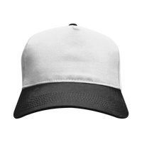 Black/White Otto Cotton Twill Baseball Cap Thumb