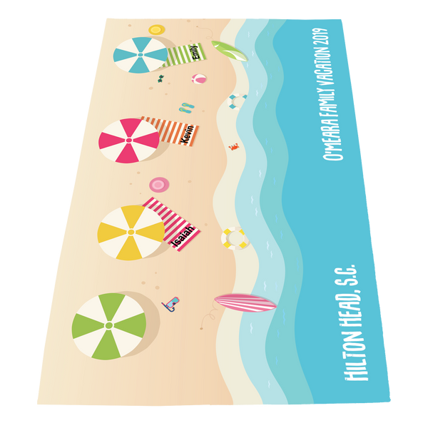 full color print beach towels, 