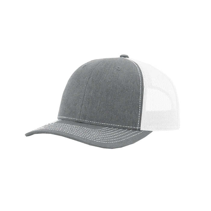 Heather Grey/White Richardson Trucker Snapback Hat