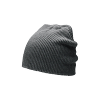 Heather Charcoal Slouch Knit Beanie Thumb