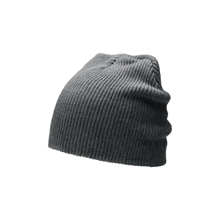 Heather Charcoal Slouch Knit Beanie