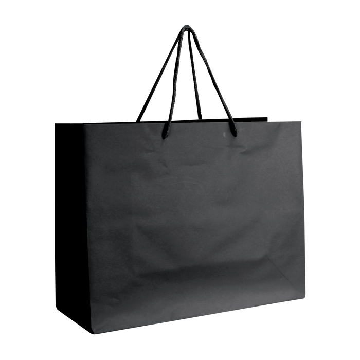 Black Medium Matte Shopper Bag