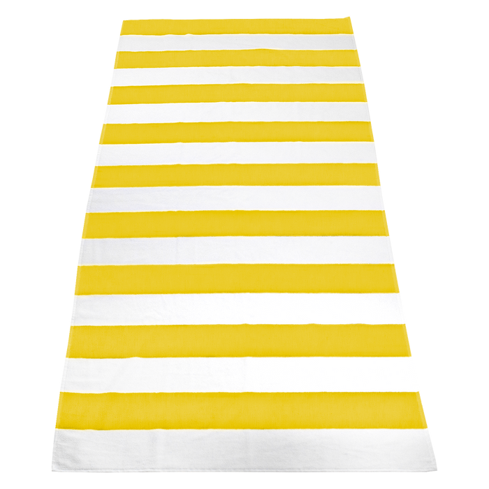 Yellow Santa Maria Striped Beach Towel