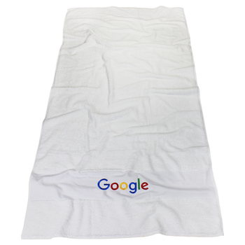 High Tide White Beach Towel