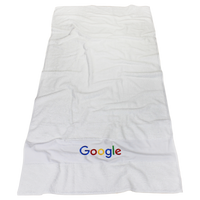  High Tide White Beach Towel Thumb