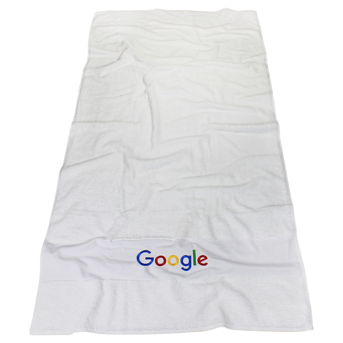  High Tide White Beach Towel