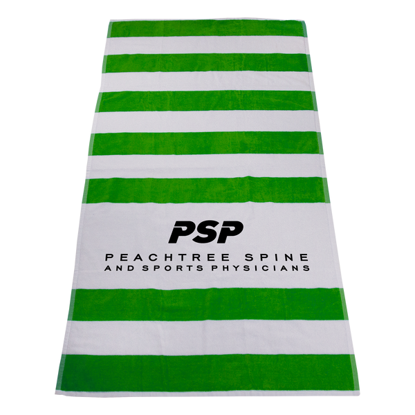 striped beach towels,  best selling towels,  silkscreen imprint, 