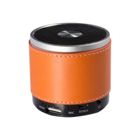Orange Tuscany™ Faux Leather Wireless Speaker Thumb