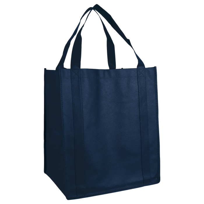 Navy Blue Wine & Dine Reusable Tote Bag