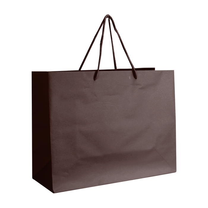 Chocolate Medium Matte Shopper Bag