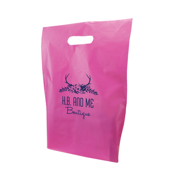 Medium Frosted Die Cut Bag