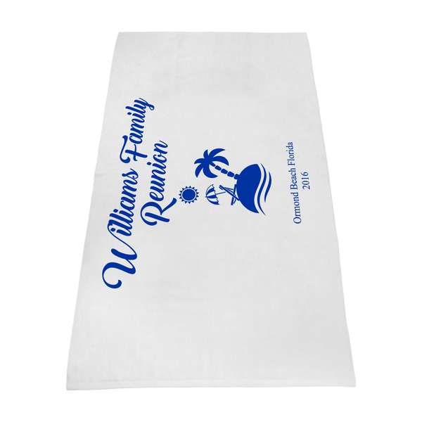 imprinted beach towels,  embroidered beach towels,  white beach towels, 