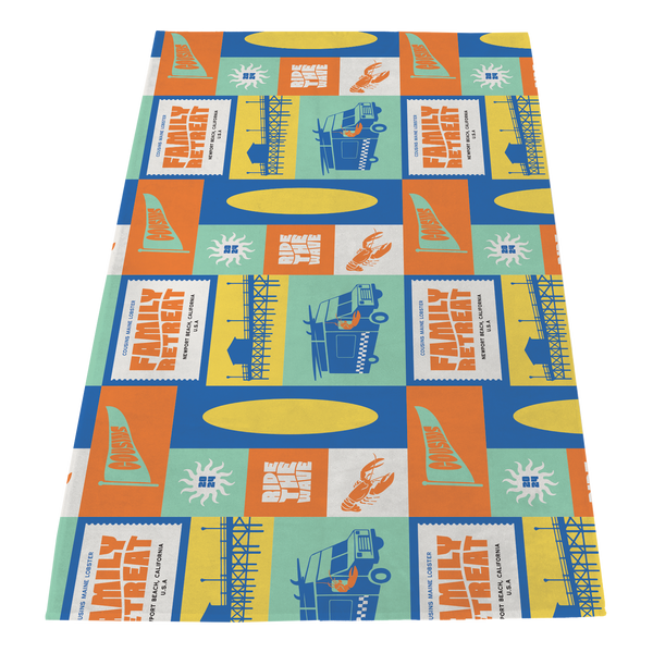 full color print towels, 