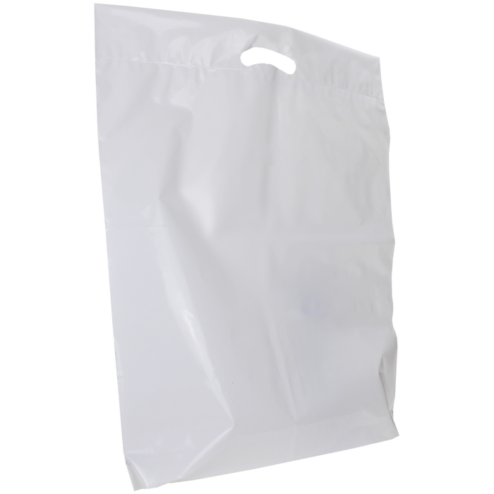 White Extra Large Eco-Friendly Die Cut Plastic Bag