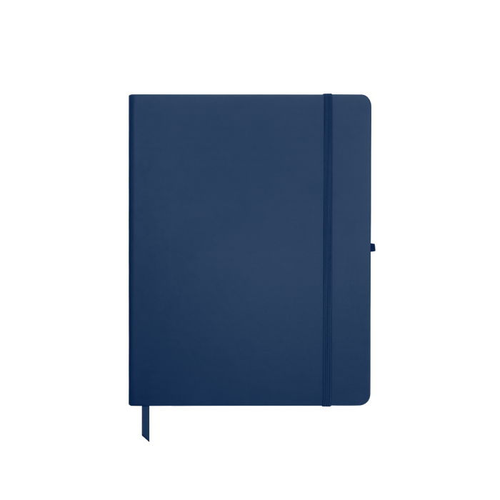 Navy Blue Medium Soft Faux Leather Journal