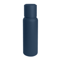 Matte Navy Stainless Steel Insulated Thermos with Cup Thumb