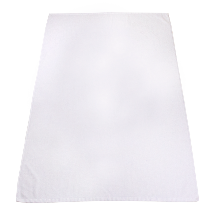 White DISCONTINUED-Medium Weight American Made White Beach Towel