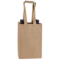 Light Khaki 4 Bottle Wine Tote Thumb