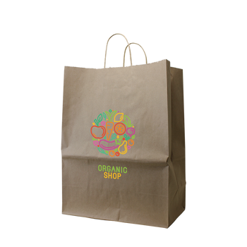 Large Kraft Paper Shopper Bag