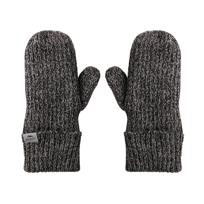 Charcoal Roots73 Knit Mittens