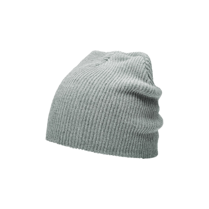 Heather Gray Slouch Knit Beanie