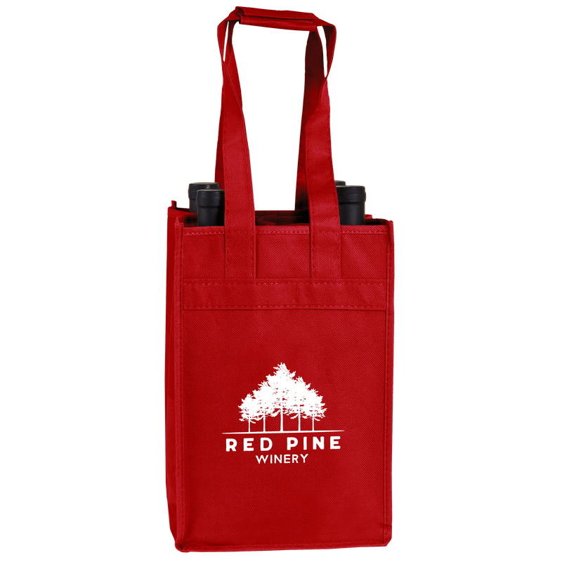 Red Pine Winery / 4 Bottle Wine Tote / Best Selling Bags