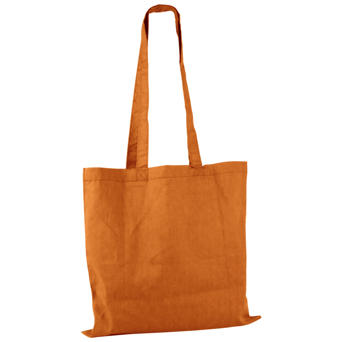 Orange Basic Cotton Tote