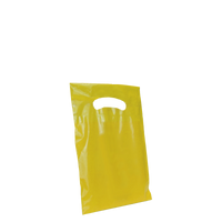 Yellow Extra Small Eco-friendly Die Cut Plastic bag Thumb