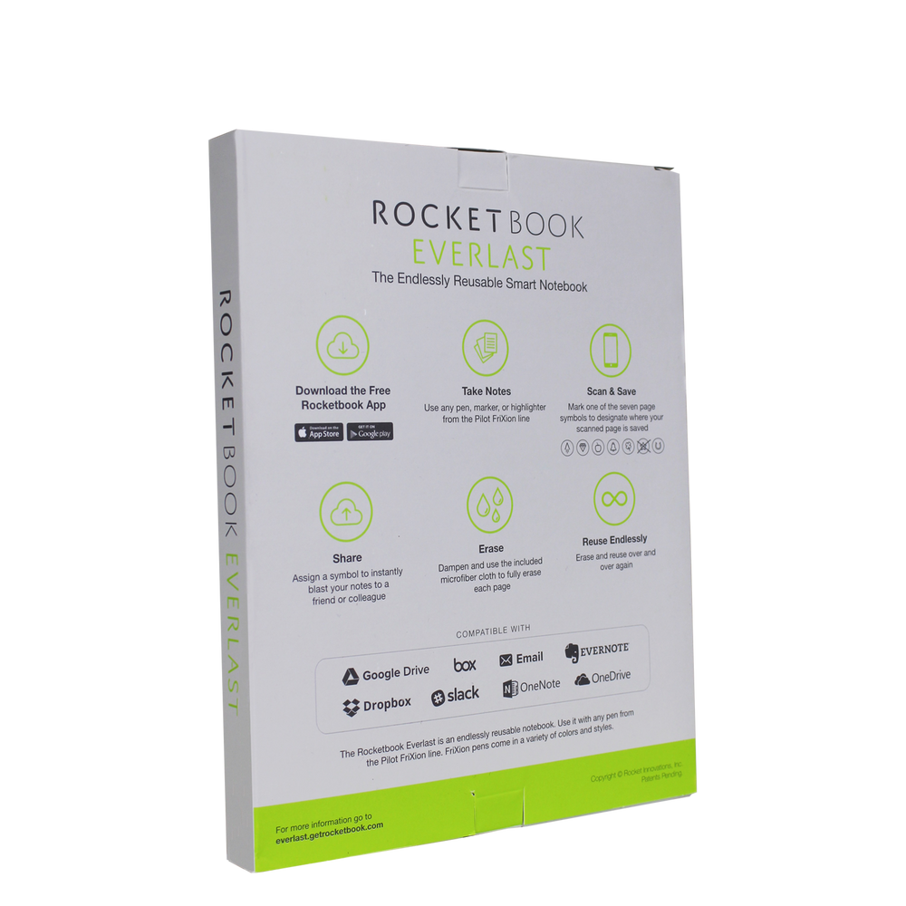 Rocketbook Core Executive (Everlast) / Executive Sized Notebooks and Rocketbook  Core Notebooks / Rocketbook