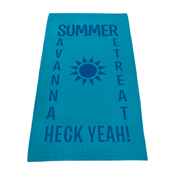 imprinted beach towels,  color beach towels, 