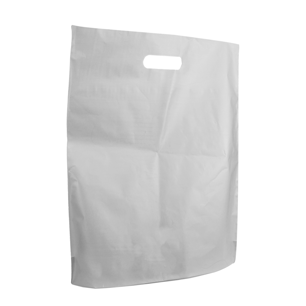 Clear Frosted Shopping Bags - Jumbo