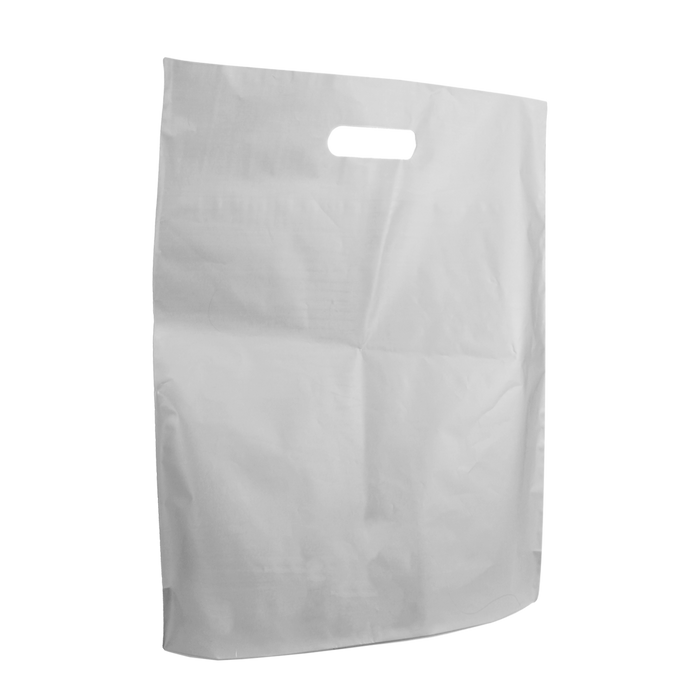 Clear Large Frosted Die Cut Bag