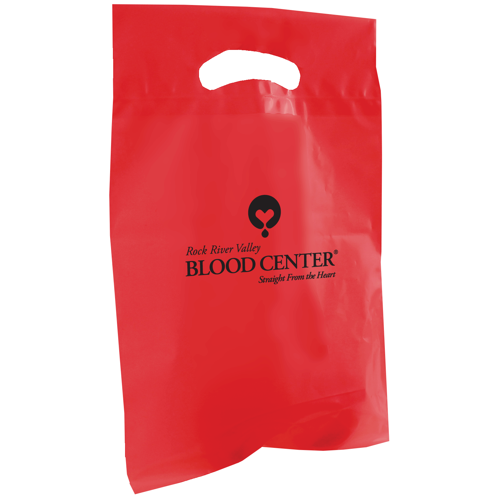 Rock River Valley Blood Center / Small Recyclable Die Cut Plastic Bag ...