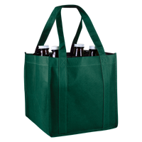 Hunter Green 4-Bottle Growler Tote Thumb